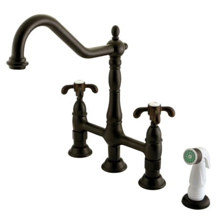 A large image of the Kingston Brass KS127.TX Oil Rubbed Bronze