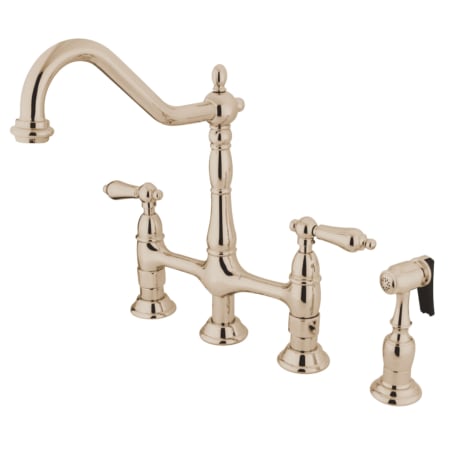 A large image of the Kingston Brass KS127.ALBS Polished Nickel
