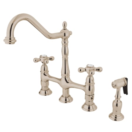 A large image of the Kingston Brass KS127.AXBS Polished Nickel