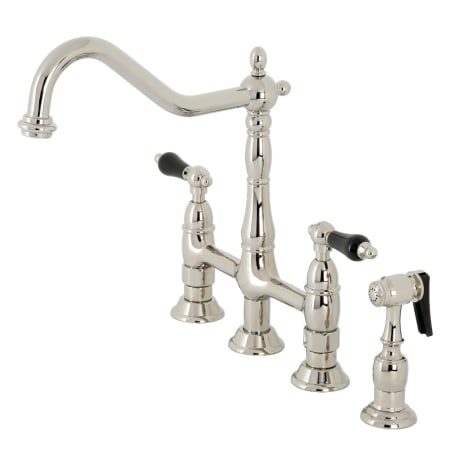A large image of the Kingston Brass KS127.PKLBS Polished Nickel