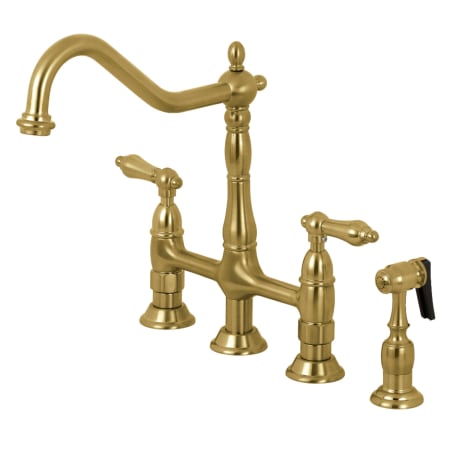 A large image of the Kingston Brass KS127.ALBS Brushed Brass