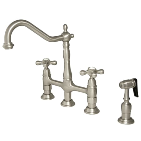 A large image of the Kingston Brass KS127.AXBS Brushed Nickel