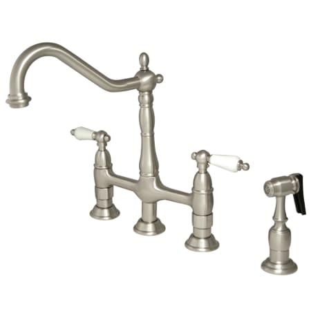 A large image of the Kingston Brass KS127.PLBS Brushed Nickel