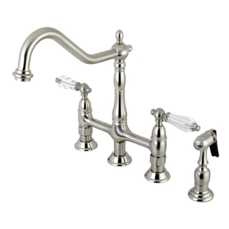 A large image of the Kingston Brass KS127.WLLBS Brushed Nickel
