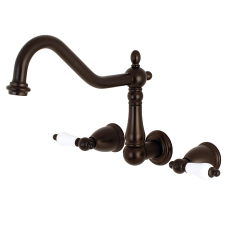 A large image of the Kingston Brass KS128.PL Oil Rubbed Bronze