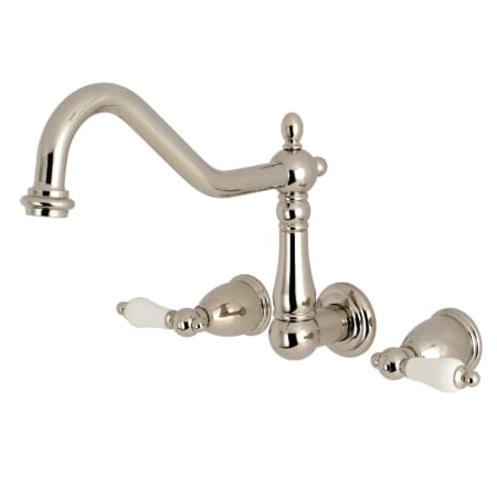 A large image of the Kingston Brass KS128.PL Polished Nickel