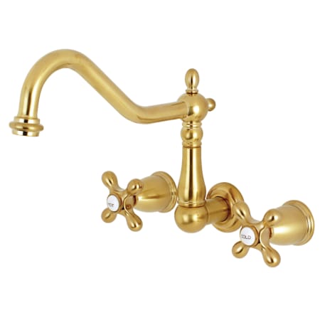 A large image of the Kingston Brass KS128.AX Brushed Brass