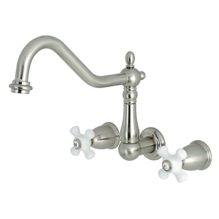 A large image of the Kingston Brass KS128.PX Brushed Nickel