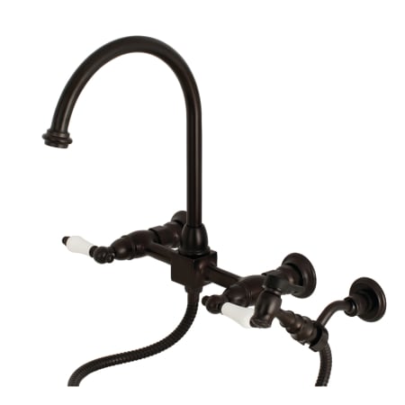 A large image of the Kingston Brass KS129.PLBS Oil Rubbed Bronze