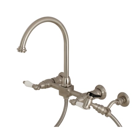 A large image of the Kingston Brass KS129.PLBS Brushed Nickel