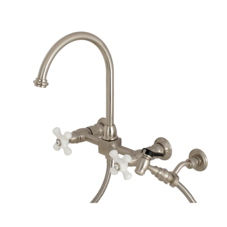 A large image of the Kingston Brass KS129.PXBS Brushed Nickel