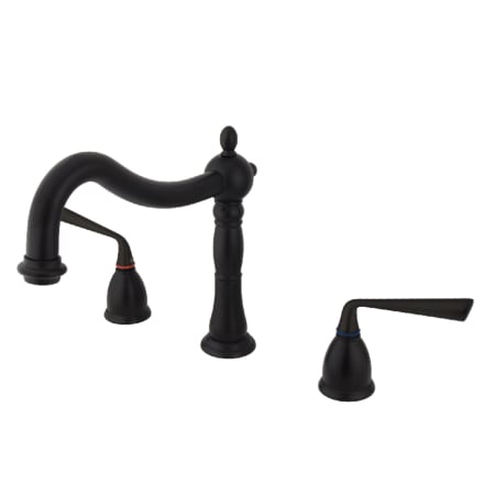 A large image of the Kingston Brass KS134.ZL Oil Rubbed Bronze