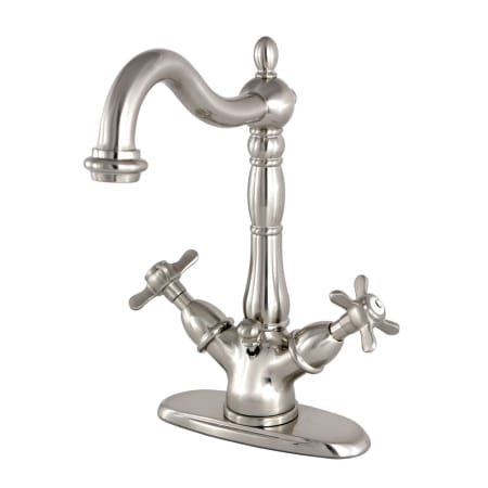 A large image of the Kingston Brass KS143BEX Brushed Nickel