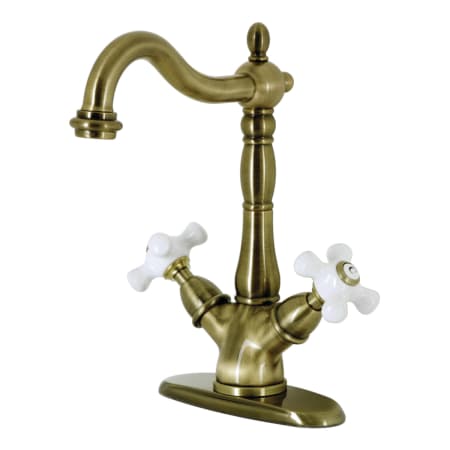 A large image of the Kingston Brass KS149.PX Antique Brass