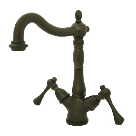 A large image of the Kingston Brass KS149.BL Oil Rubbed Bronze