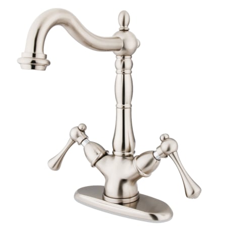 A large image of the Kingston Brass KS149.BL Brushed Nickel