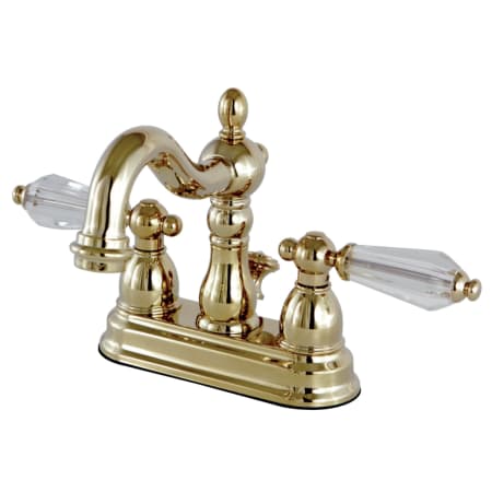 A large image of the Kingston Brass KS160WLL Polished Brass