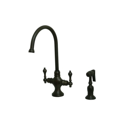 A large image of the Kingston Brass KS176.ALBS Oil Rubbed Bronze