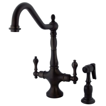 A large image of the Kingston Brass KS177.ALBS Oil Rubbed Bronze