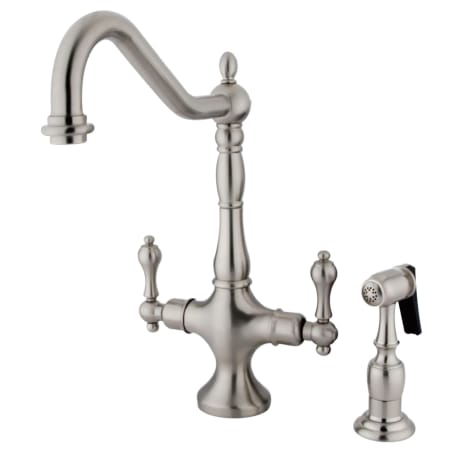 A large image of the Kingston Brass KS177.ALBS Brushed Nickel