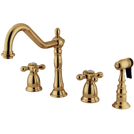 A large image of the Kingston Brass KS179.AXBS Polished Brass