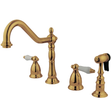 A large image of the Kingston Brass KS179.PLBS Polished Brass
