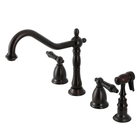 A large image of the Kingston Brass KS179.PKLBS Oil Rubbed Bronze