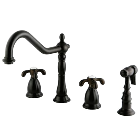 A large image of the Kingston Brass KS179.TXBS Oil Rubbed Bronze
