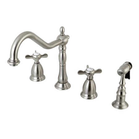 A large image of the Kingston Brass KS179.BEXBS Brushed Nickel