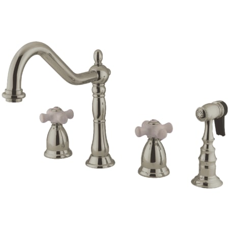 A large image of the Kingston Brass KS179.PXBS Brushed Nickel