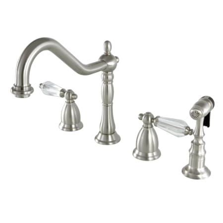 A large image of the Kingston Brass KS179.WLLBS Brushed Nickel