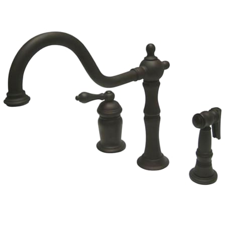 A large image of the Kingston Brass KS181.ALBS Oil Rubbed Bronze