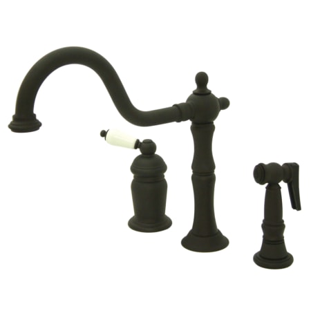 A large image of the Kingston Brass KS181.PLBS Oil Rubbed Bronze