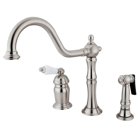 A large image of the Kingston Brass KS181.PLBS Brushed Nickel