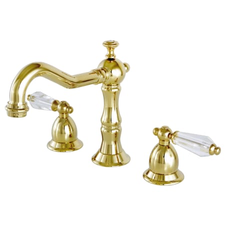 A large image of the Kingston Brass KS197WLL Polished Brass