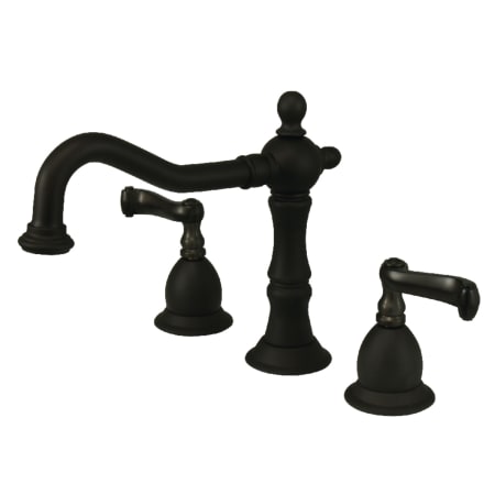 A large image of the Kingston Brass KS197.FL Oil Rubbed Bronze