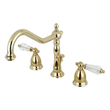 A large image of the Kingston Brass KS199WLL Polished Brass