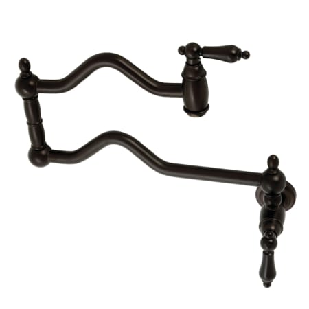 A large image of the Kingston Brass KS210.AL Oil Rubbed Bronze