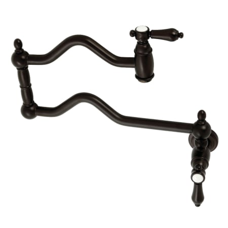 A large image of the Kingston Brass KS210.BAL Oil Rubbed Bronze