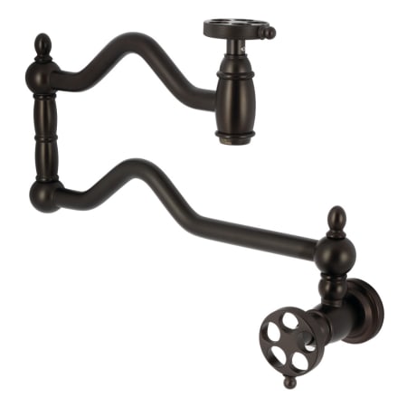 A large image of the Kingston Brass KS210.RKZ Oil Rubbed Bronze