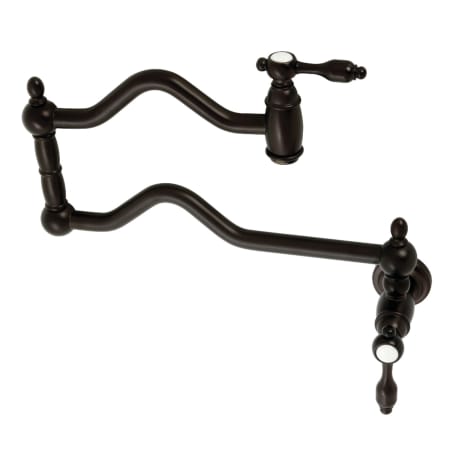 A large image of the Kingston Brass KS210.TAL Oil Rubbed Bronze