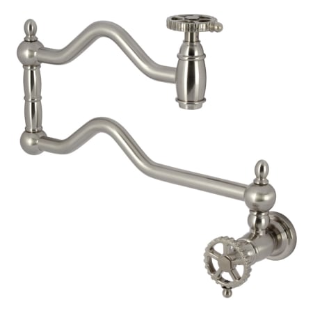 A large image of the Kingston Brass KS210.CG Brushed Nickel