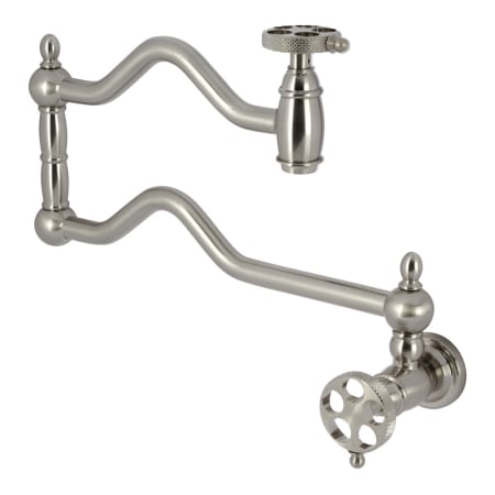 A large image of the Kingston Brass KS210.RKX Brushed Nickel