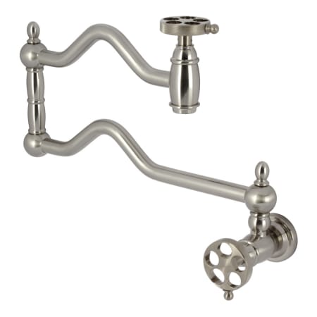 A large image of the Kingston Brass KS210.RKZ Brushed Nickel