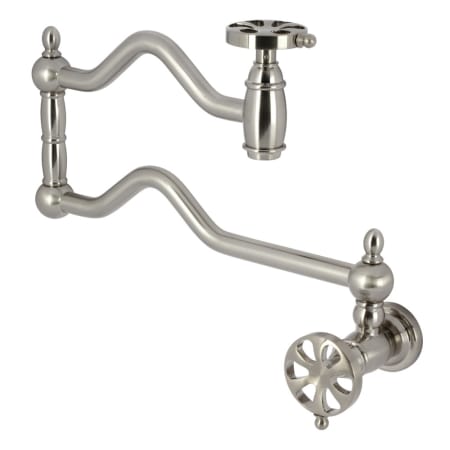 A large image of the Kingston Brass KS210.RX Brushed Nickel