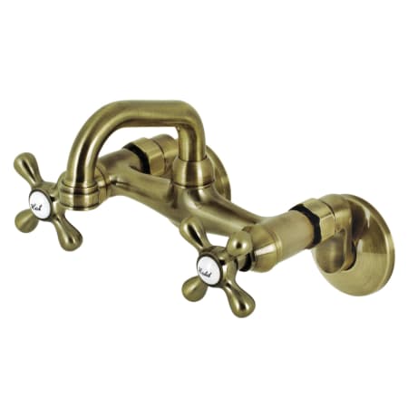 A large image of the Kingston Brass KS212 Antique Brass