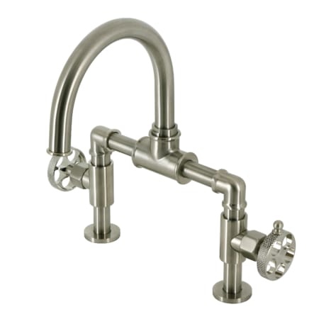 A large image of the Kingston Brass KS217.RKX Brushed Nickel