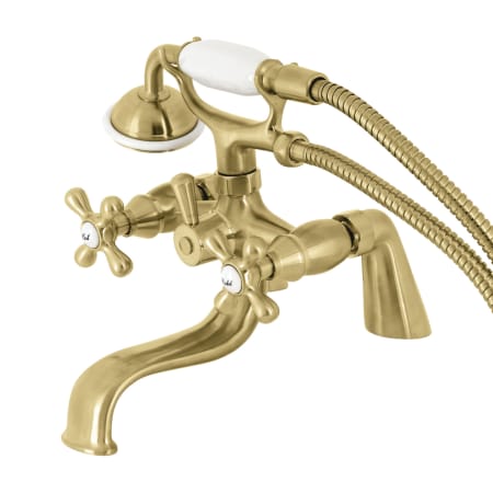 A large image of the Kingston Brass KS227 Brushed Brass