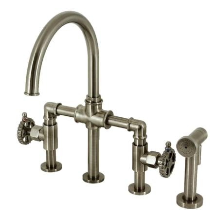 A large image of the Kingston Brass KS233.CG Black Stainless