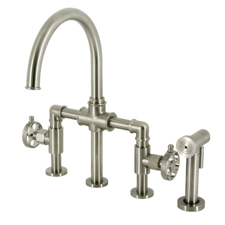 A large image of the Kingston Brass KS233.RKX Brushed Nickel
